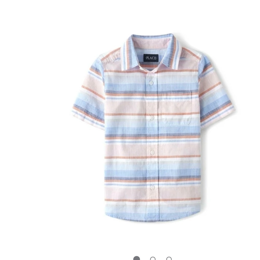 The Children's Place Pastel Striped Button Down Shirt